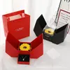 Caja de Regalo de Girasol Europea y Americana de Venta Caliente en Amazon Caja de Joyería con Collar y Anillo Caja de Regalo para el Día de San Valentín