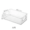 Huisi Caja de Almacenamiento Transparente Caja Rectangular para Guardar Snacks Cesta para Guardar Artículos Varios de Mascotas Estante de Almacenamiento para Cosméticos de Escritorio