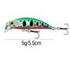 Señuelo falso de lance largo micro-objeto japonés mino sumergido 5.5cm/5g capa de natación completa temblor hundimiento pez mandarín señuelo de boca torcida