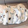Pijamas Pijamas Verano Niña Algodón Nube Dibujos Animados Manga Corta Shorts Ropa Casual para Casa Verano Venta al por Mayor Transfronteriza