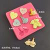 Molde de Silicona para Modelado con Tema Navideño Hecho a Mano Molde para Pastel Plegado Molde para Caramelo Plegado Herramienta Plegada Herramienta Decorativa Molde para Pastel