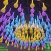 Lámpara LED de Gota de Agua Lámpara de Bola Colgante Lámpara de Diente de León Pequeña Lámpara Colgante para Árbol Linterna Peluda Lámpara Decorativa Enchufable