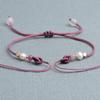 Pulseira semiacabada por atacado corda de mão fina diy joias de menina contas de transferência de amarração mão marca tecido pulseira de pérolas corda