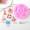 Molde de Gota de Gel DIY Velero Faro Pantuflas Traje de Baño Chancla Molde de Silicona para Azúcar Caramelo Galleta Chocolate Molde para Pastel