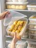Caja de Almacenamiento para Bollos al Vapor Importada de Japón Nakaya Crispador de Bollos al Vapor Caja para Congelador de Alimentos de Grado Alimenticio Dumpling 2.6L
