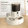 Dispensador Automático de Comida y Agua para Mascotas para Gatos, de Venta Caliente Transfronteriza, Alimentador Inteligente Temporizado y Cuantitativo para Gatos y Perros, Suministro para 15 Días