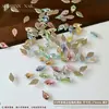 Pedras de Strass Hua Zi de Fundo Plano para Nail Art, Strass Brilhantes K9 de Borda Invertida Pequenos de Fundo Plano de Formato Irregular, Decorações Coloridas Mistas de Strass para Unhas
