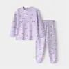 Conjunto de ropa interior térmica de otoño para niños, algodón puro, ropa de casa cálida, conjunto de manga larga para estudiantes de secundaria, oferta especial de liquidación