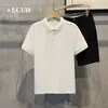 Roupa de Verão Transfronteiriça Camisa Polo Simples Masculina Marca Tendência Versátil Bordada Manga Curta Estilo Coreano Slim Meia-Manga