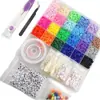 Popular Transfronteiriço 6000 Peças Argila Polimérica Acessórios para Joias DIY Contas de Argila Conjunto de Contas de Argila Polimérica Caixa Contas de Argila Polimérica Artesanais
