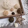 Paquete de materiales DIY hecho a mano flores mixtas plantas flores secas estilo bosque de jardín de infantes creación de anillos decoración piñas de Navidad