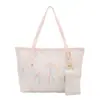 Bolsa Tote Grande Capacidade para Mulheres 2026 Tendência Nova Bolsa Transversal de Ombro Listrada Estilosa de Alto Valor