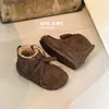 Botas de Invierno 2026 Estilo Coreano Versátiles de Lana de Cordero Algodón Birken para Niños
