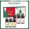 Conjunto de Presente Personalizado Transfronteiriço com 6 Frascos de 10ml Caixa de Presente Óleo Essencial Único Solúvel em Água Essência de Planta Óleo Essencial Extraído Personalizado em Inglês