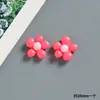 Pequeños Accesorios de Flor Colorida de Resina para Manualidades Joyería Horquilla Diadema Colgante Imán para Refrigerador Accesorios para Funda de Teléfono Parche