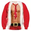 Sudadera Popular Navideña de Cuello Redondo para Otoño e Invierno de Amazon Transfronteriza, Casual Holgada para Hombre y Mujer, Sudadera con Estampado 3D, Venta Directa de Fábrica