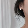 Wanying Joias Hemisfério Water Drop Brincos 925 Prata Esterlina Estilo Coreano Luz Luxo Nicho Wire-drawing Creative ins Cold Style Jewelry