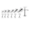 Aretes de Acero Inoxidable Cónicos Puntiagudos con Rosca Externa Moda Accesorios de Piercing para Cuerpo Humano Cónicos Puntiagudos con Rosca Interna Joyería para Piercing Venta al por Mayor