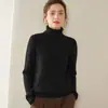 Suéter de Cachemira para Mujer Otoño/Invierno 2026 con Cuello Alto, Diseño Versátil, Tejido de Lana, Suave y Acogedor
