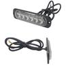 Suministro Exclusivo Transfronterizo de Luces Intermitentes Ultradelgadas, Luces Laterales para Camión de 6 LEDs, Luces de Parrilla, Luces Piloto de Advertencia Universales de 12V/24V