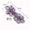 Bai Xi tingido trevo de cinco folhas estilo universitário secundário botão de cristal bud de neve rosa fabricantes atacado