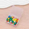 Chinchetas de plástico de colores con cabeza de pentagrama, 50 piezas en una caja, artículos de oficina, chinchetas para tableros de corcho y tableros de mensajes
