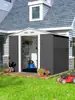 Galpão de Armazenamento de Ferramentas para Jardim Externo, Área de Serviço Externa, Casa Modular para Telhado, Casa Móvel Destacável, Fácil de Montar