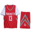 Conjunto de Uniforme de Baloncesto para Niños de Dos Piezas Falsas con Tabla de Luz de Cohete Uniforme de Baloncesto Uniforme de Competición Uniforme de Entrenamiento Transpirable y de Secado Rápido