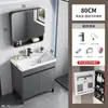 Conjunto de mueble de baño de pie con lavabo cerámico integrado, tocador de baño y lavabo