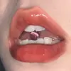 Acero de Titanio Joyería para Piercing de Lengua Forma de Gota de Aceite Piedra Ojo de Gato Venta al por Mayor Estilo de Comercio Exterior Anillos de Lengua Europeos y Americanos Piercing de Lengua Ojo de Gato