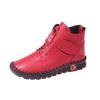 Comércio exterior transfronteiriço 2024 novo inverno plus size cabeça redonda renda plana pelúcia quente moda interna botas femininas fábrica
