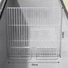 Refrigerador de estilo rejilla para supermercado con compartimentos de congelación y almacenamiento en capas de un solo lado, partición de congelador comercial