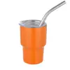 Fabricante 2Oz3Oz Portátil para Carro Copo de Aço Inoxidável Mini Copo de Shot para Sublimação Copo Isolado de Camada Dupla com Canudo