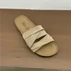 Sandalias Birkenstock Casuales de Playa con Suela Gruesa, Pantuflas de Cuero Genuino con Tira Cruzada Estilo Bosque Retro para Uso Exterior de Verano para Mujer