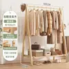 Cabideiro Dobrável de Madeira Maciça para Uso Doméstico, Rack de Armazenamento de Roupas para Sala de Estar, Varal de Roupas para Quarto, Cabide de Roupas de Chão para Quarto