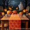 Halloween 3D Pelúcia Abóbora Caminho de Mesa Toalha de Mesa Jogo Americano Decoração de Mesa Atmosfera Festiva Bandeira de Cabeceira de Cama Venda por Atacado