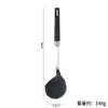Espátula de silicona de grado alimenticio de acero inoxidable 304 resistente a altas temperaturas espátula para el hogar cuchara para sopa pala para freír con fugas grandes juego de cinco piezas para utensilios de cocina