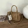 Bolsa de Mão Feminina Cross-Border 2026 Nova Outono e Inverno Retrô High-End Coreana Bowling Ombro Transversal
