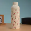 Taza de Agua Térmica de Acero Inoxidable de Doble Capa con Boca Pequeña Transfronteriza, de Aspecto Elegante y Estilosa, Taza Térmica con Pintura de Arena para Deportes al Aire Libre, Taza de Agua Personalizable