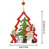 Decoração de Natal de Natal transfronteiriça para casa Arranjo de pingente de férias para idosos Estrela de cinco pontas pendurada ornamentos Artesanato Festa