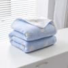 Manta Toalla de Gasa de 6 Capas de Algodón Puro Toalla de Baño para Bebé Gasa Simple/Doble Manta de Aire Acondicionado Colcha de Algodón Puro para Niños Transpirable