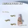 Joyería para Uñas de Aleación de Forma Nueva Transfronteriza Irregular Estampado en Caliente Patrón de Colina Curva Decoración de Uñas con Forma de Serpiente Venta al por Mayor