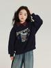 Sudadera Infantil Pudding Haru 2025 Otoño Nueva Sudadera de Dibujos Animados Cuello Redondo Multicolores Opcionales Sudadera Infantil