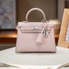 Bolsa Kelly Segunda Geração com Estampa de Palmeira Ep com Costura Externa para Mulheres (H628Kl)