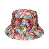 Sombrero de Cubo para Primavera y Verano 2025 Sombrero de Playa Estilo Tropical Estampado de Hoja de Plátano Flor de Palmera Sombrero de Pescador Sombrero para el Sol para Mujer