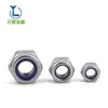 Acero inoxidable 304/316 tuerca de seguridad de nylon tuerca autoblocante tuerca M2M3M4M56810M30