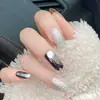 Uñas postizas europeas y americanas cortas, medianas y largas, tipo ataúd, ballet, parches de uñas, productos terminados en caja, se pueden diseñar con dibujos y muestras.