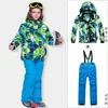 Comercio electrónico transfronterizo PHIBEE Phoebe Elefantito Traje de esquí para niños Traje de carreras para niños Ropa para exteriores Conjunto de dos piezas