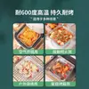 Plato de papel de hojalata para freidora de aire, bandeja para hornear cuadrada, caja de papel de hojalata, papel para hornear, horno doméstico, papel de aluminio, recipiente de papel de hojalata