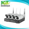 Equipo de monitoreo inalámbrico WiFi apto para grabación de video en red doméstica HD 1080p de 4 vías sin cables, teléfono móvil, visualización remota